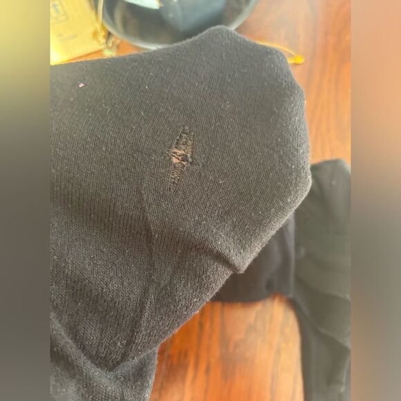 American Eagle black soft drawstring brushed fleece jogger size XS - Picture 5 of 10